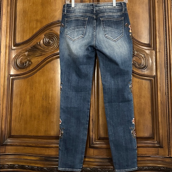 NEW Driftwood Embroidered Jackie Skinny Jean Tobacco & Wine Was Blue Jeans 28 - Picture 8 of 17